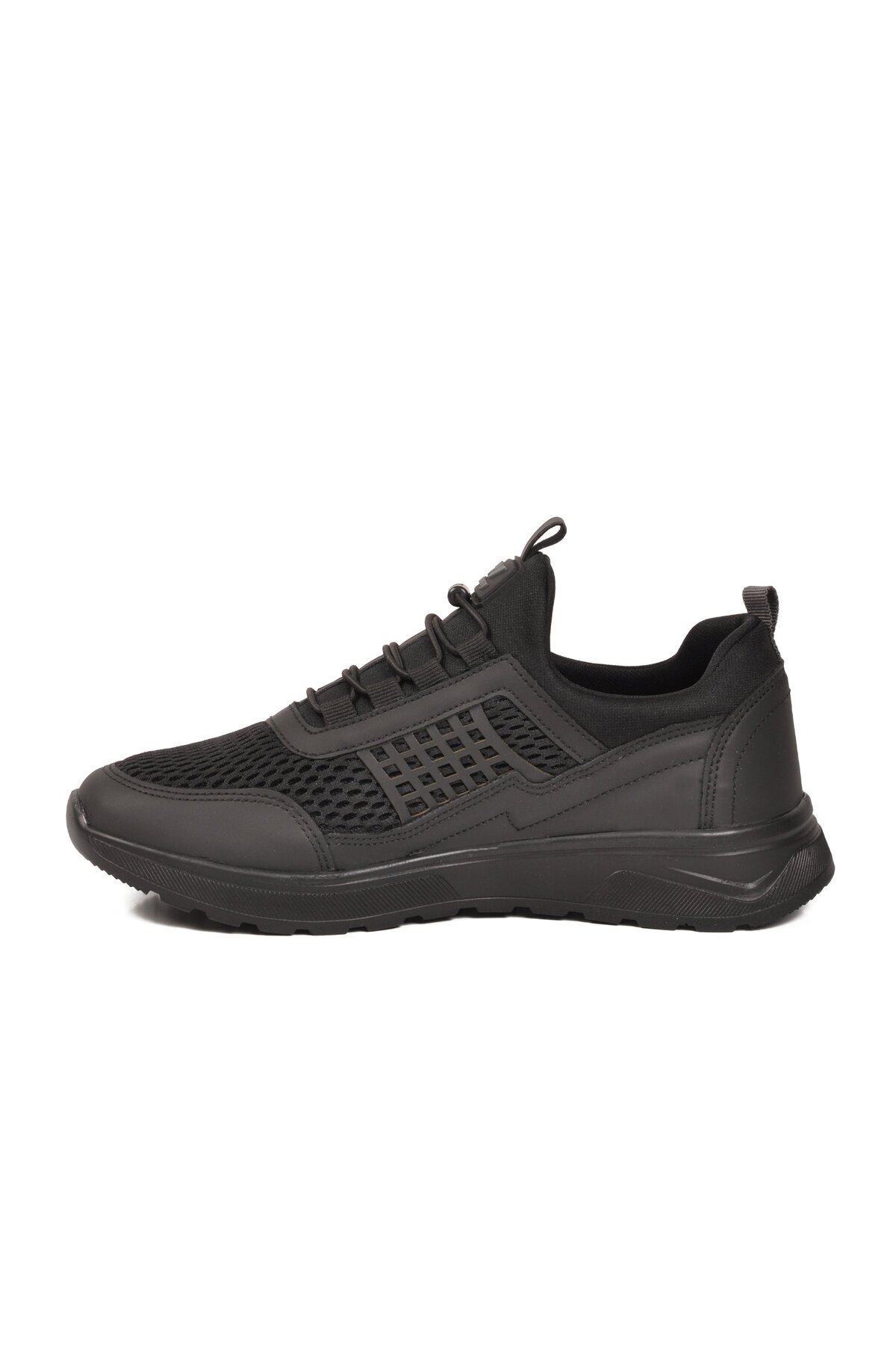 Siyah Hava Alabilen Tekstil Esnek Unisex Spor Ayakkabı 9060G