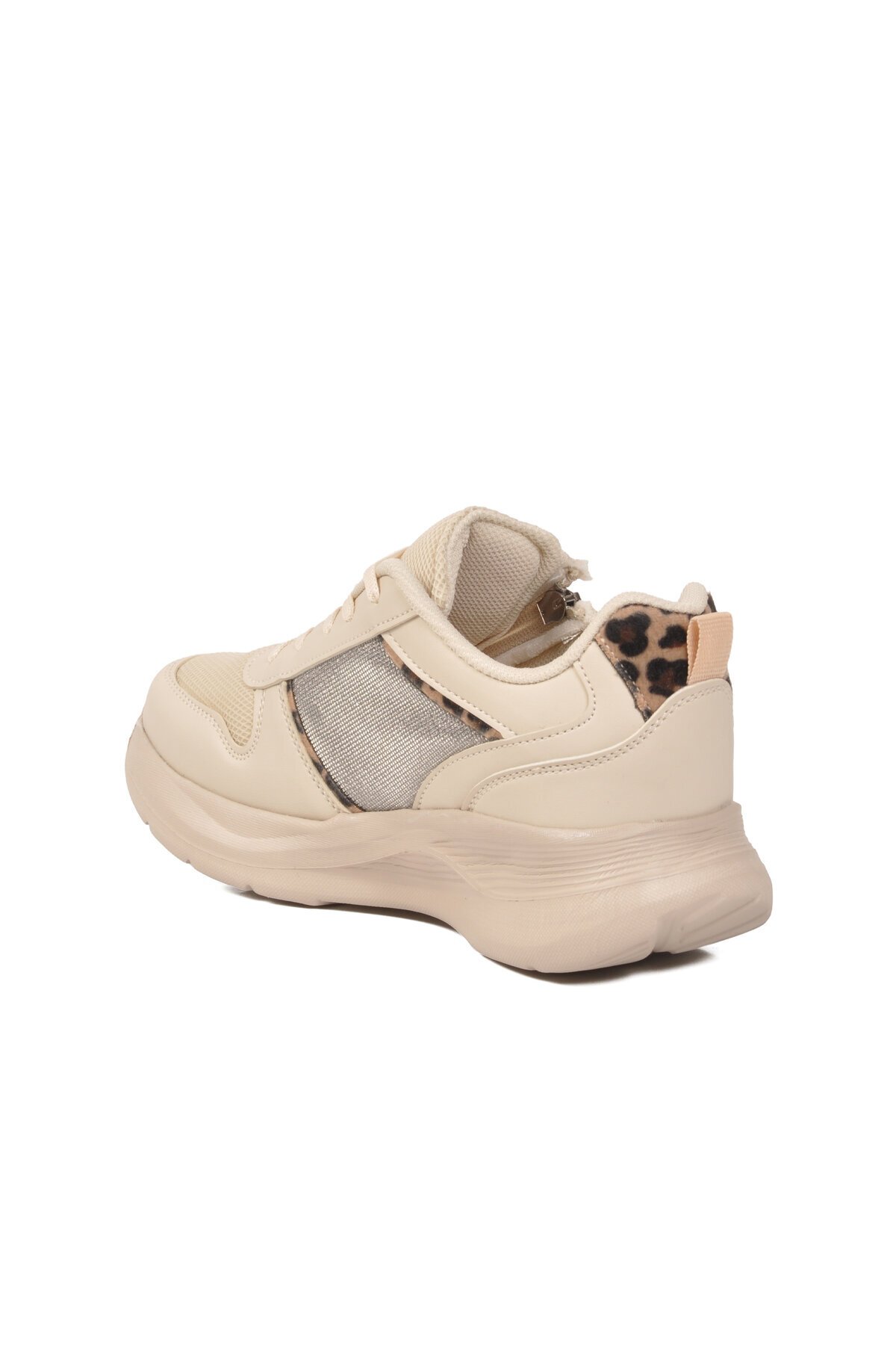 Bej Leopar Kadın Spor Ayakkabı 1017 Z