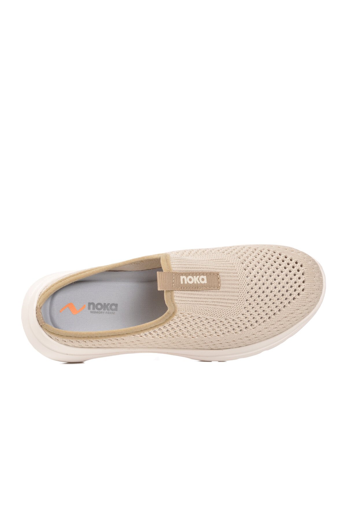 Bej Anorak Memory Foam Kadın Terlik Nina G