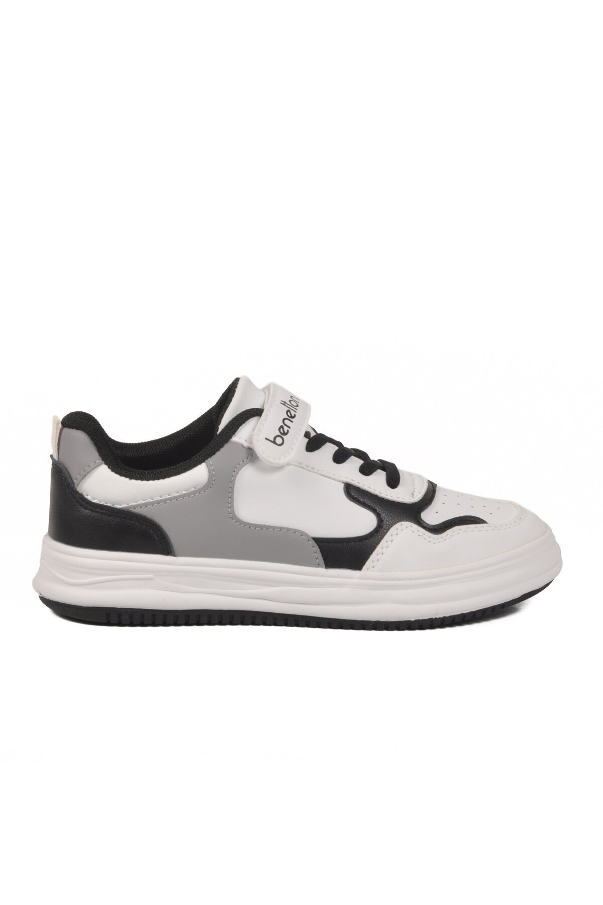 Beyaz-Siyah Unisex Çocuk Spor Ayakkabı BNI-10020 F