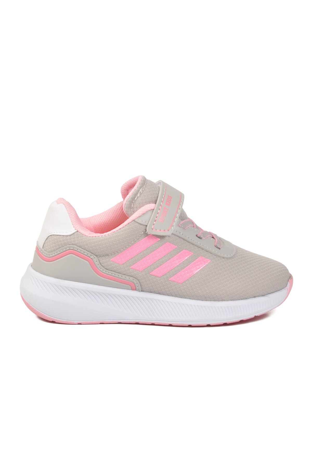 Buz-Pembe Cırtlı Kız Çocuk Spor Ayakkabı 755 F