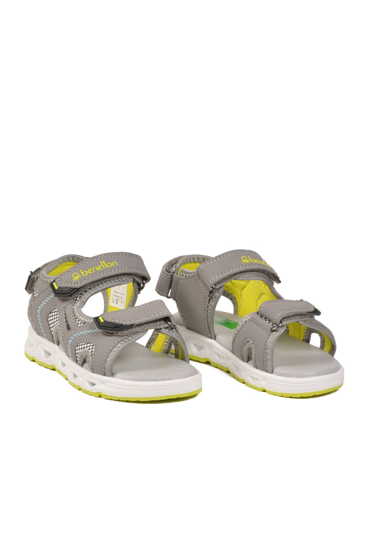 Gri Cırtlı Unisex Çocuk Sandalet BNI-10118 P