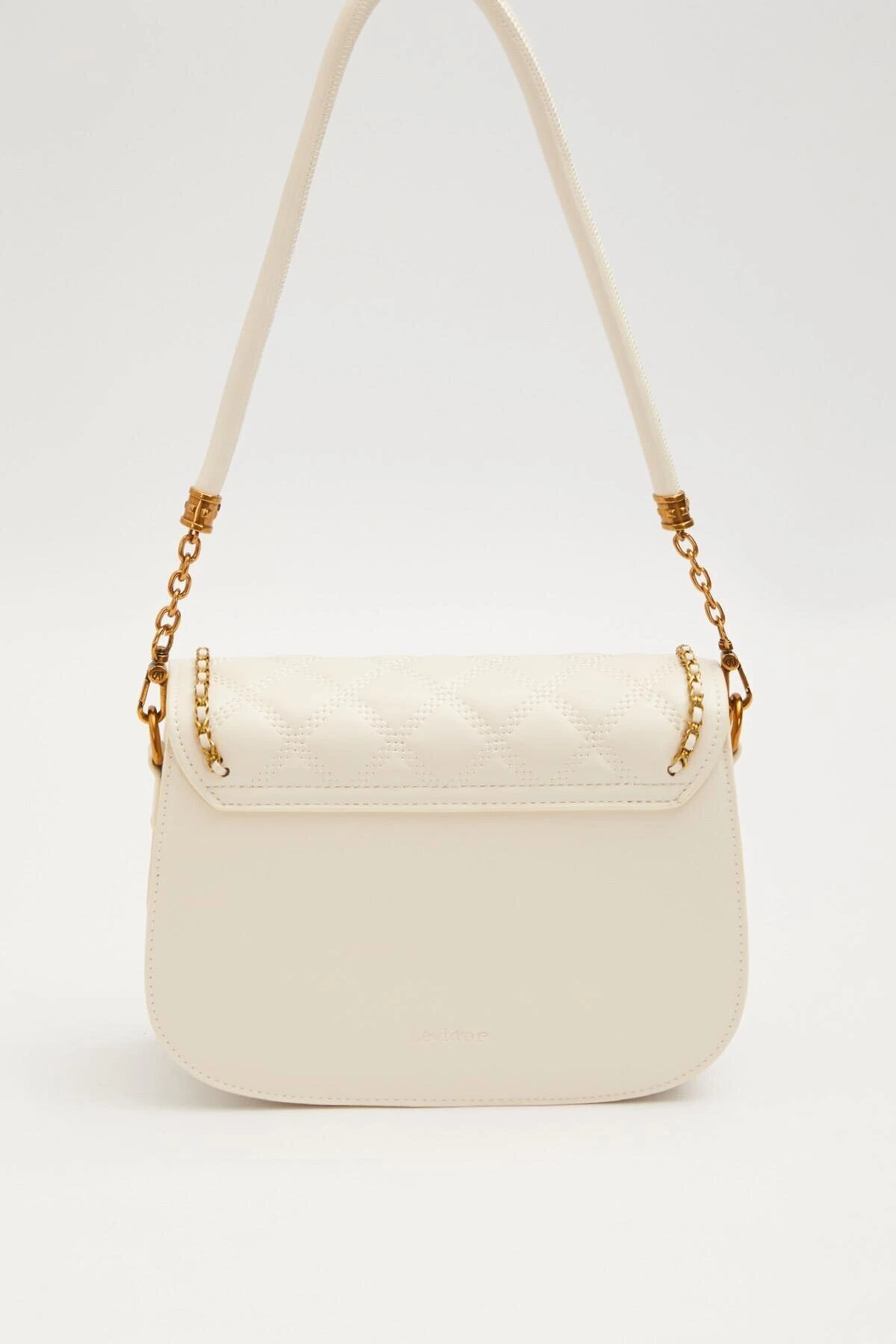Premium Krem Kadın Omuz Çantası 930609