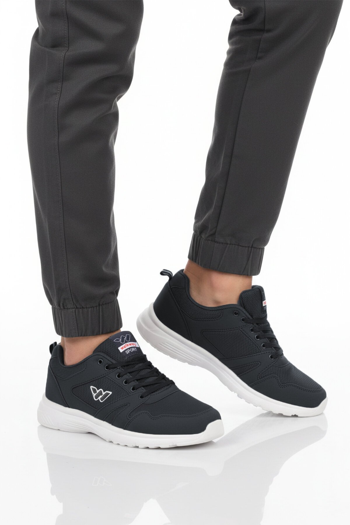Lacivert Tekstil Hafif Erkek Spor Ayakkabı 020 M