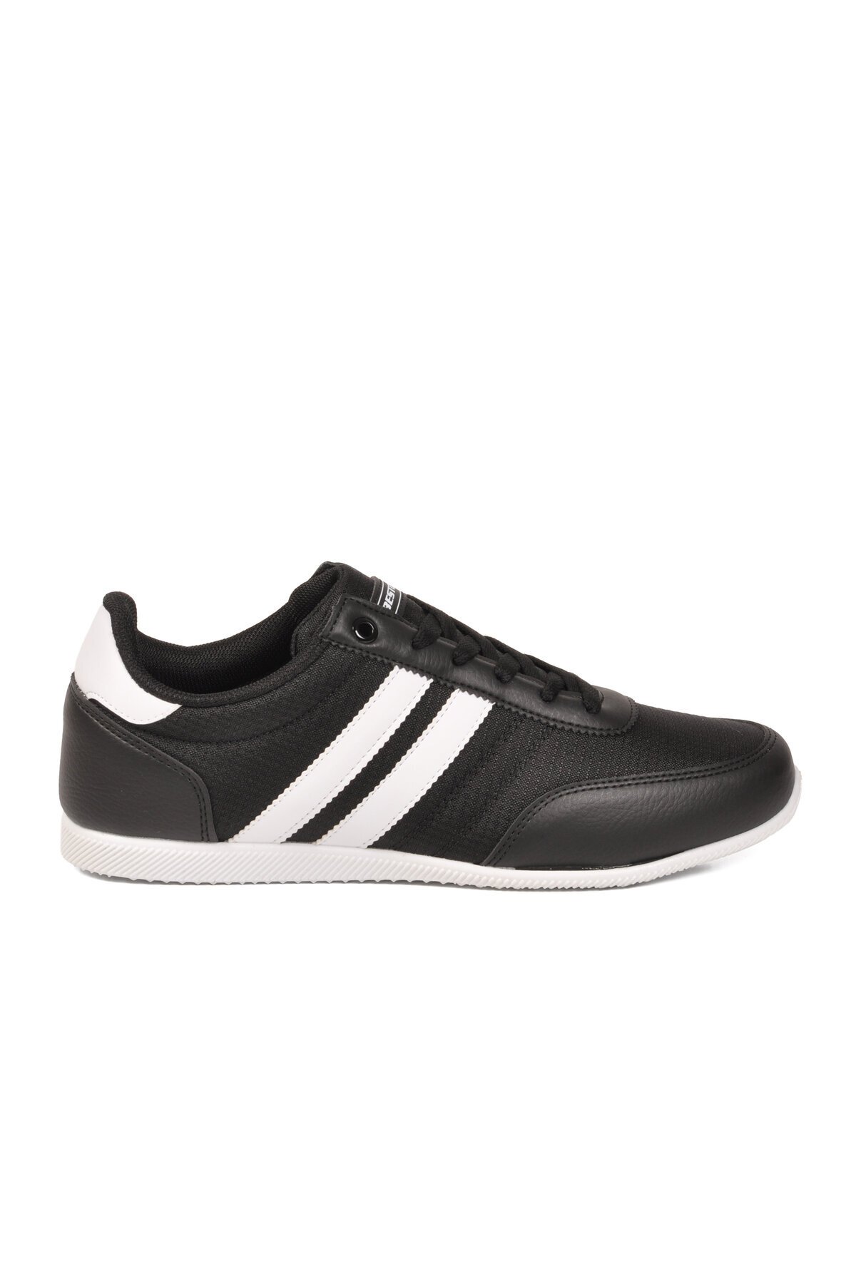 Siyah-Beyaz ComfortSole Taban Erkek Sneaker BST-2086 M