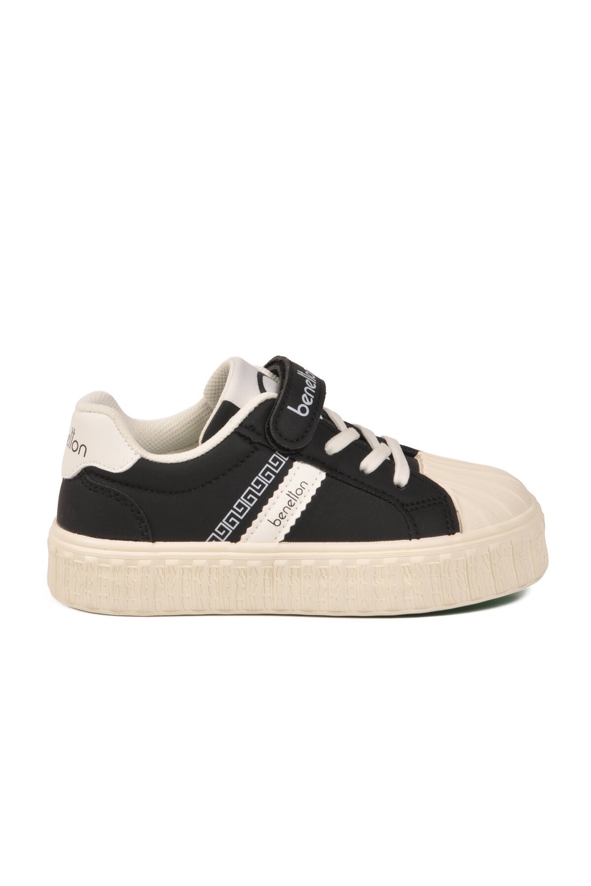 Siyah-Beyaz Unisex Çocuk Spor Ayakkabı BNI-11558 P