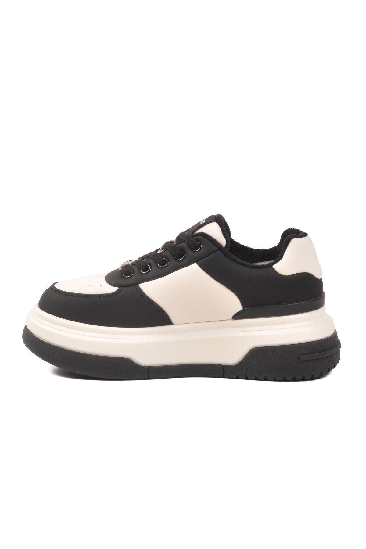 Siyah-Beyaz Kadın Sneaker BNI-12046 G