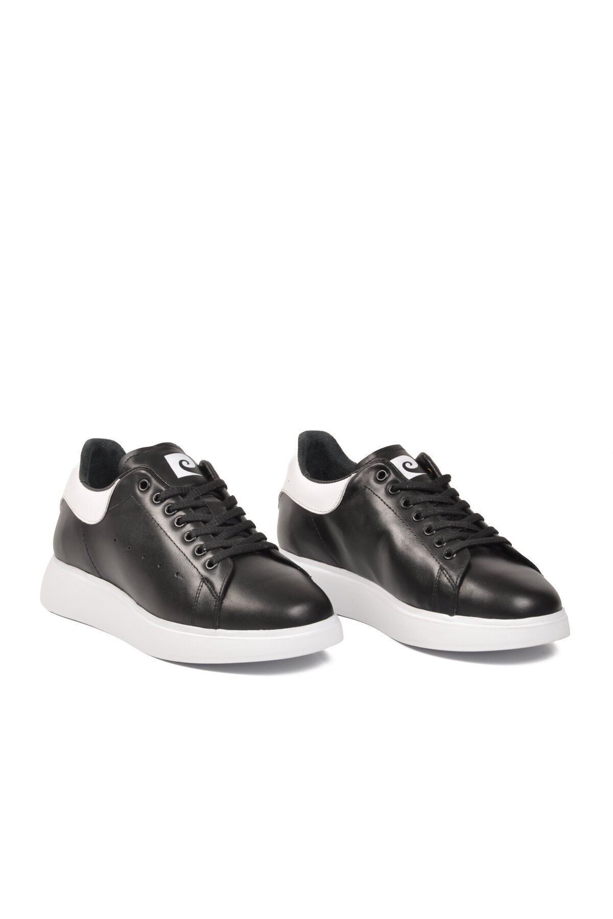 Siyah-Beyaz Unisex Bağcıklı Sneaker PC-32722 Z