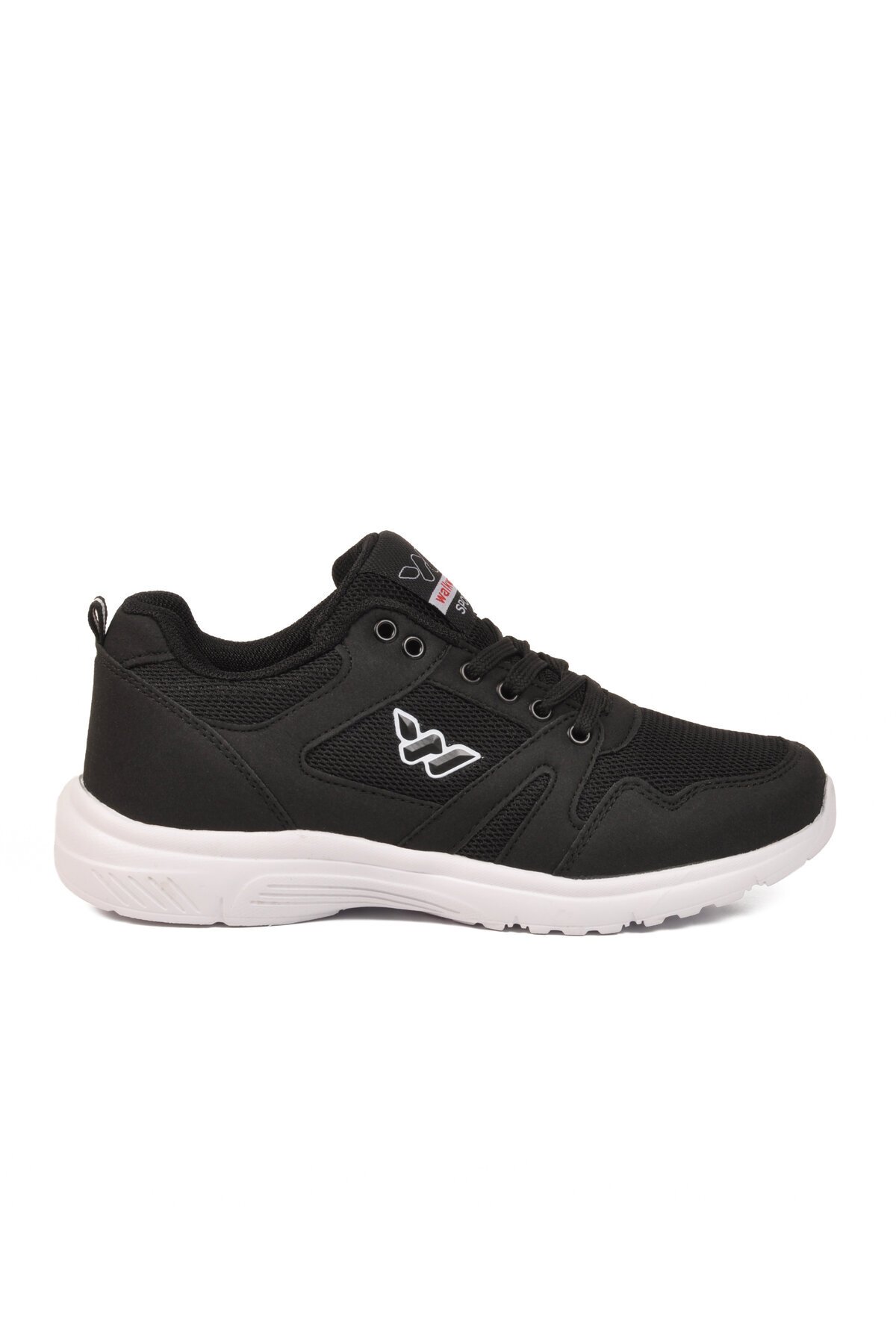 Siyah-Beyaz Tekstil Hafif Unisex Spor Ayakkabı 020 G