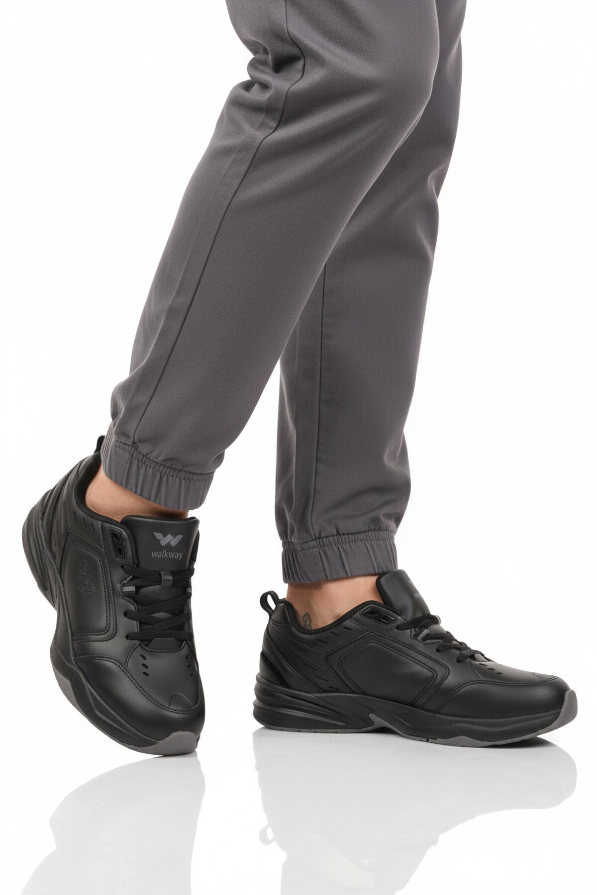 Siyah-Siyah Comfort Taban Erkek Spor Ayakkabı Erya-2041 M