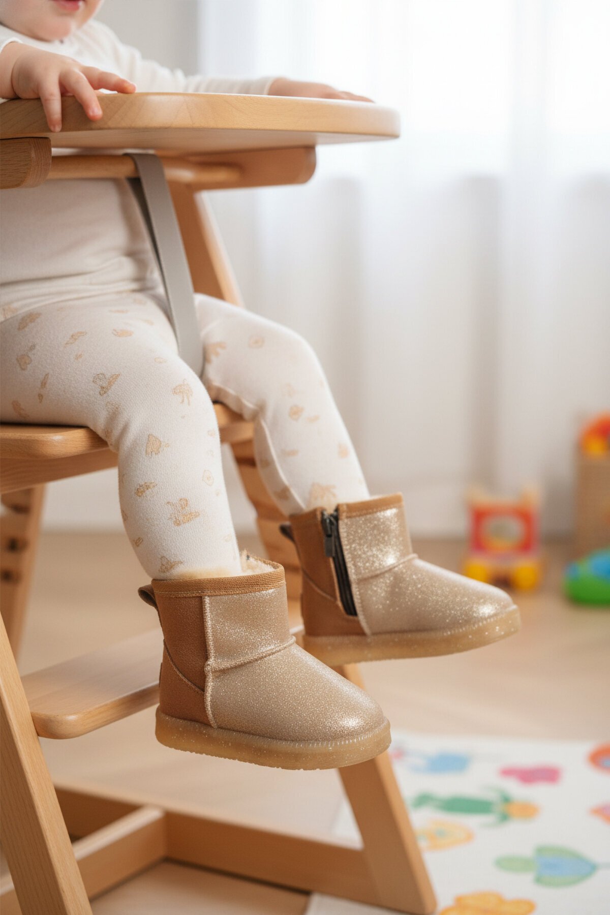 Taba Simli İçi Kürklü Bebek Bot 1212 B