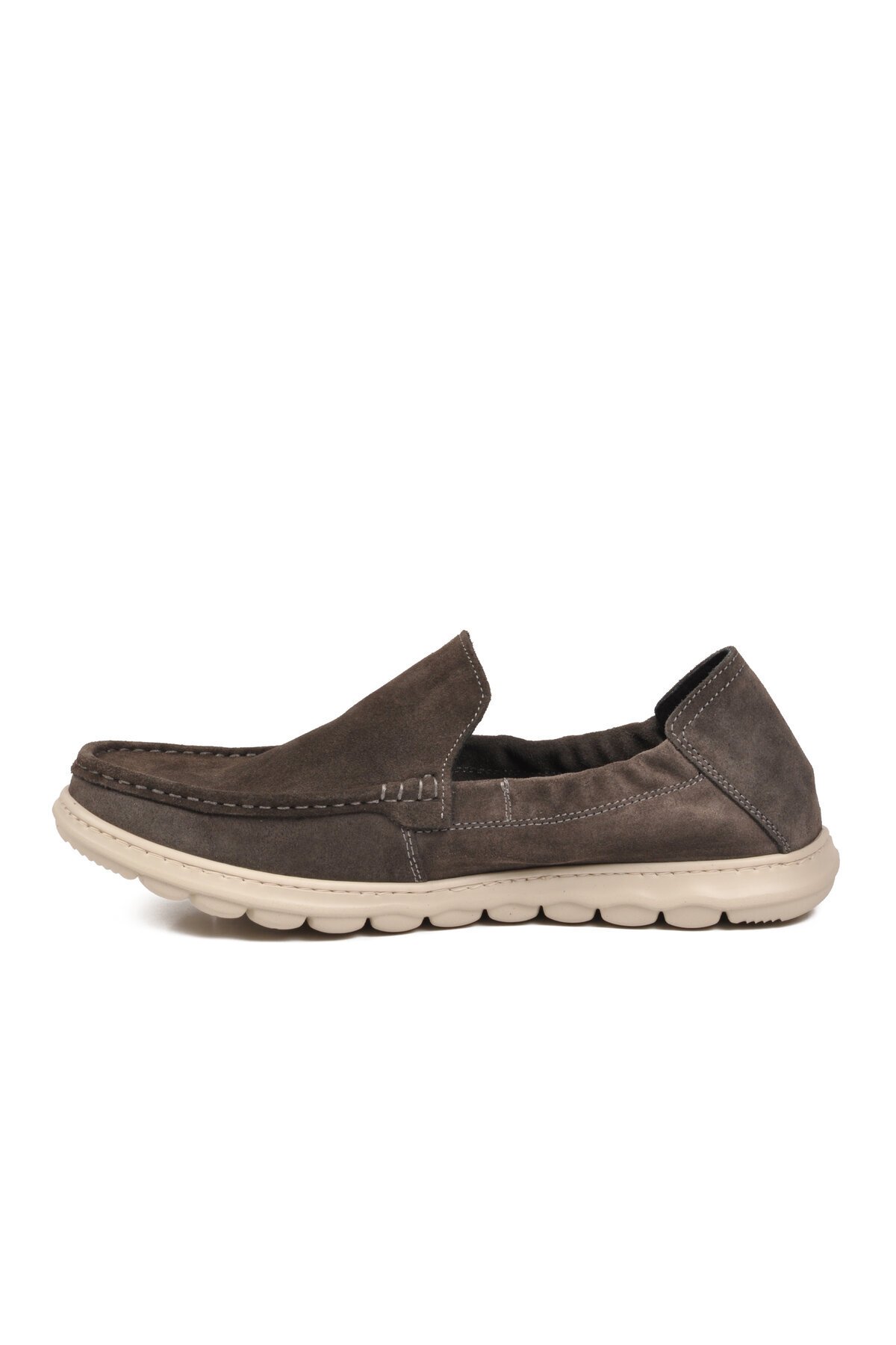 Antrasit Süet Rahat Hafızalı Taban Hakiki Deri Erkek Loafer Smart Casual Ayakkabı Sensitive M599 M