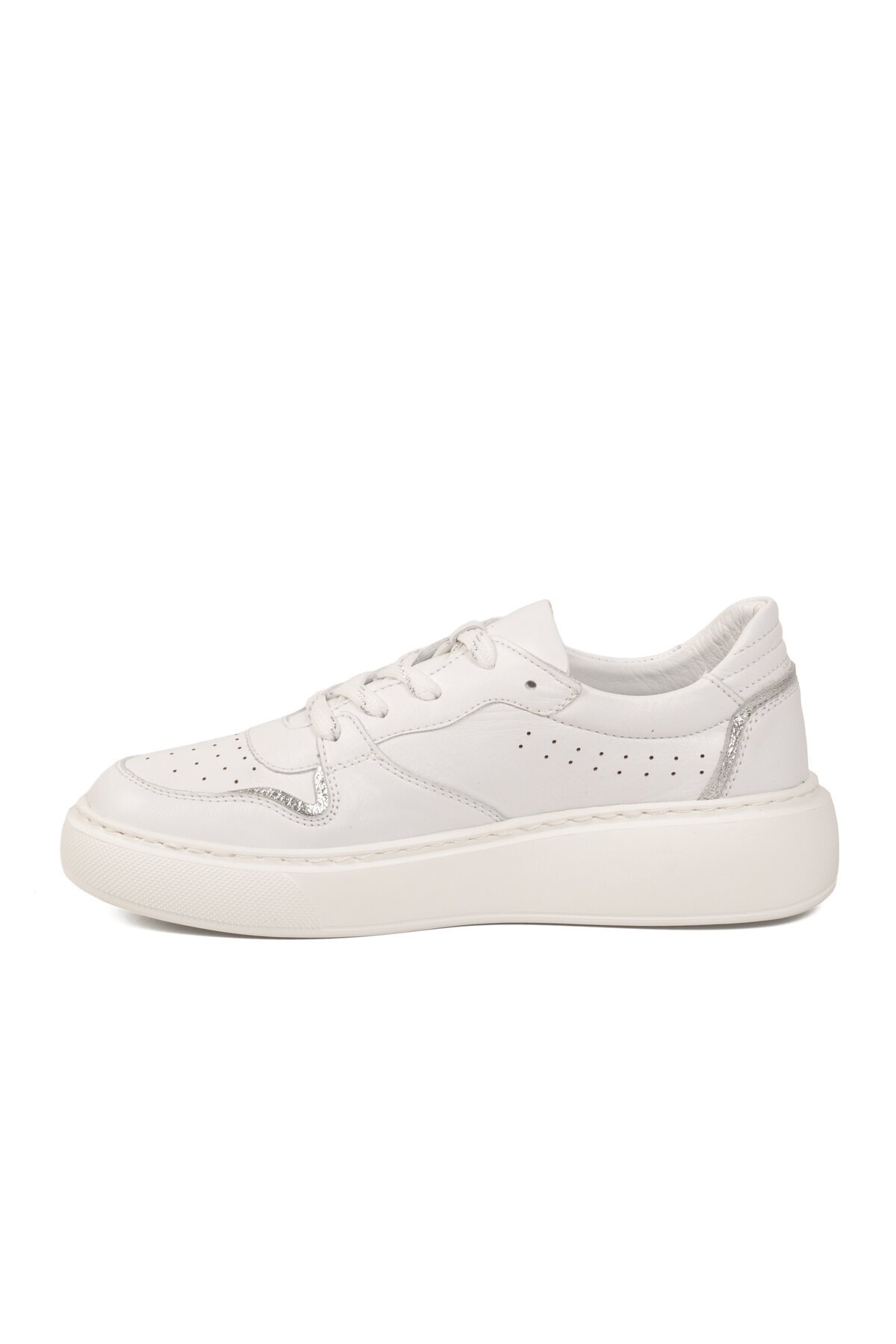 Beyaz Hakiki Deri anatomik Rahat Tabanlı Kadın Casual Sneaker Ayakkabı Z202 Z