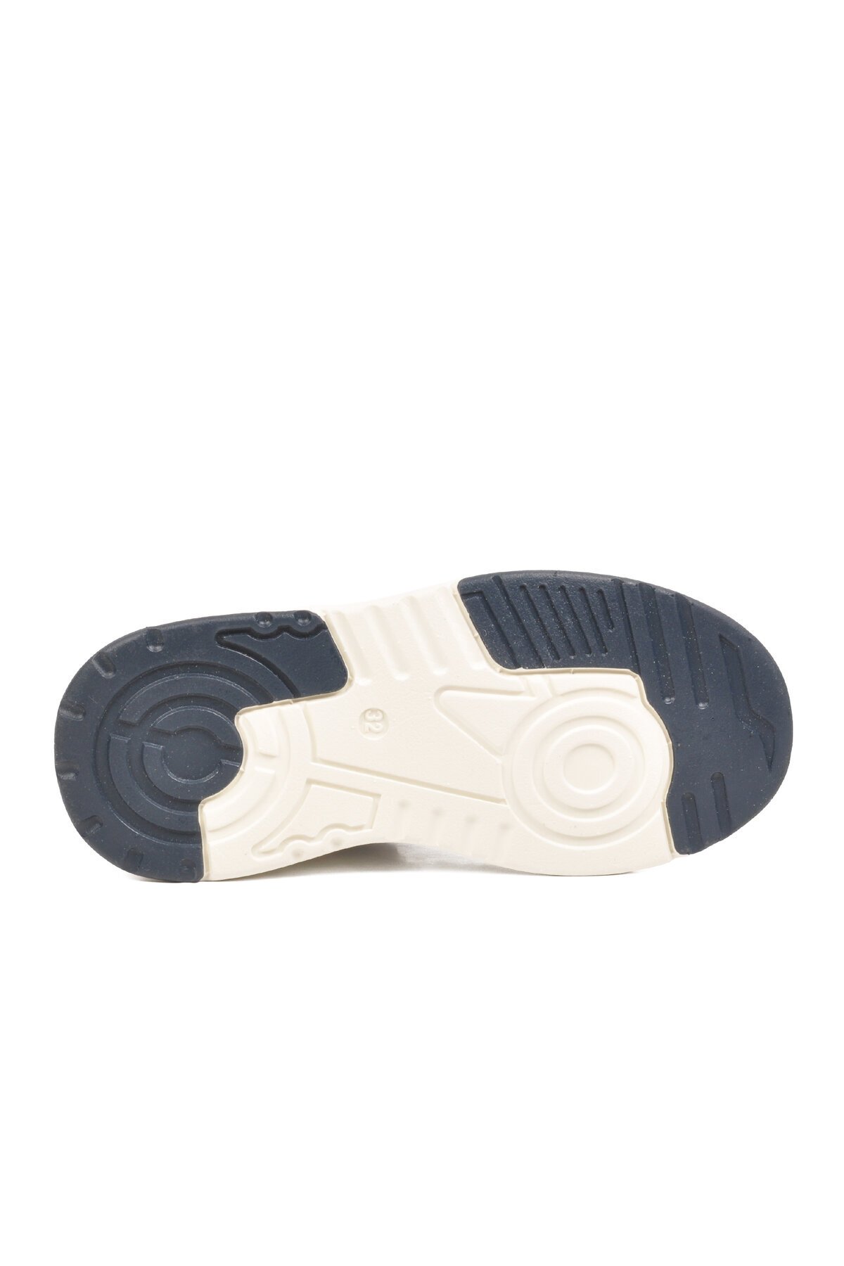 Beyaz-Lacivert Fileli Bağcıklı Erkek Çocuk Spor Ayakkabı Sneaker Jacop