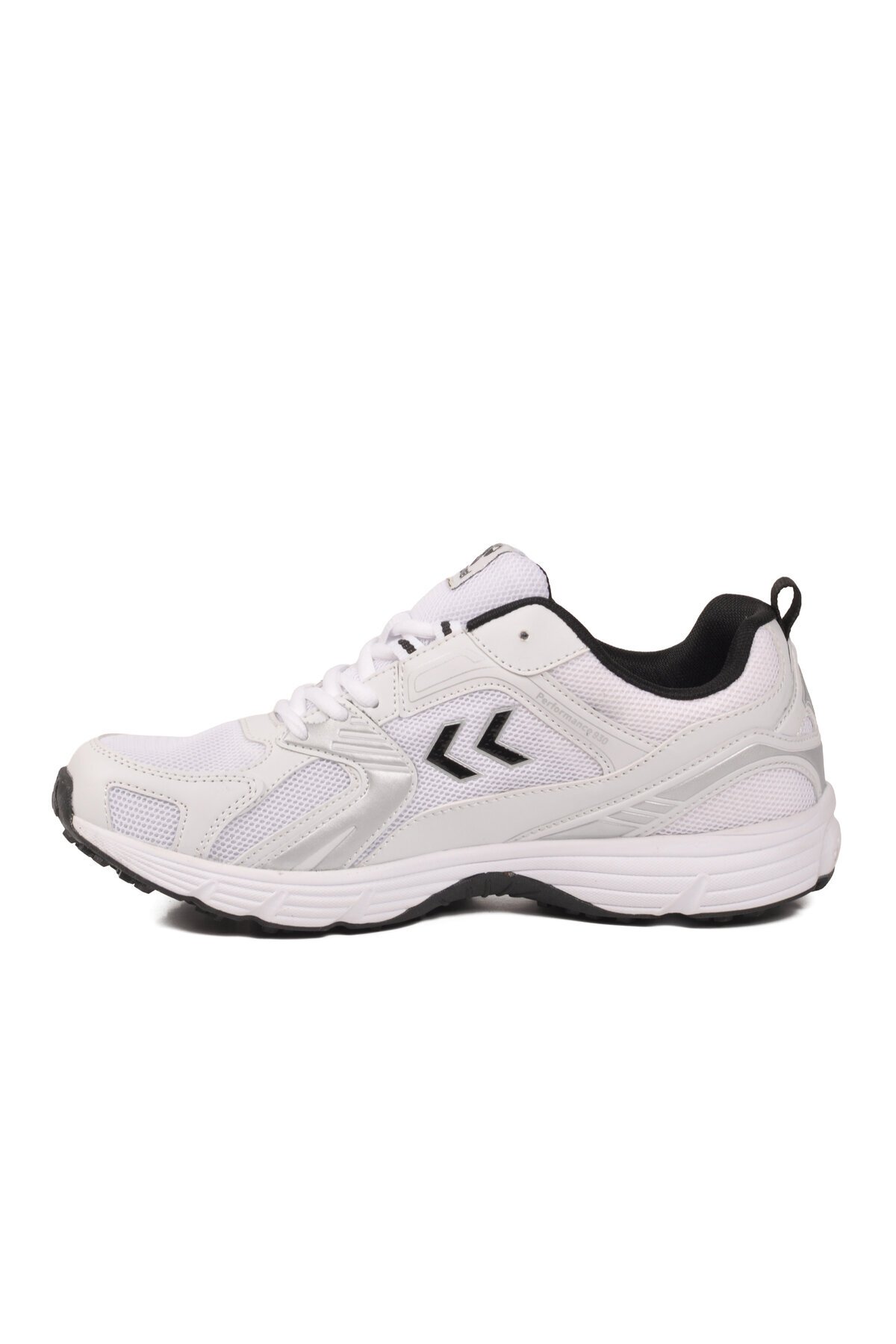 Beyaz-Siyah Nefes Alabilen File Detaylı Hafif Taban Erkek Yürüyüş ve Spor Ayakkabı Sneaker 900911 Hml Performance 930