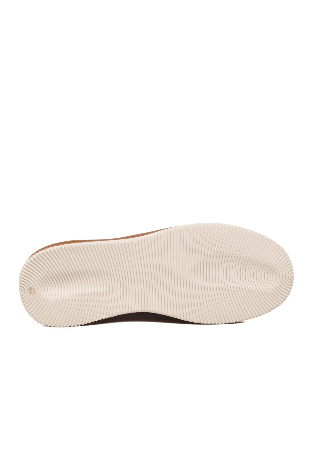 Beyaz-Taba Memory Taban Premium Casual Ayakkabı Hakiki Deri Erkek Günlük Sneaker M030 M