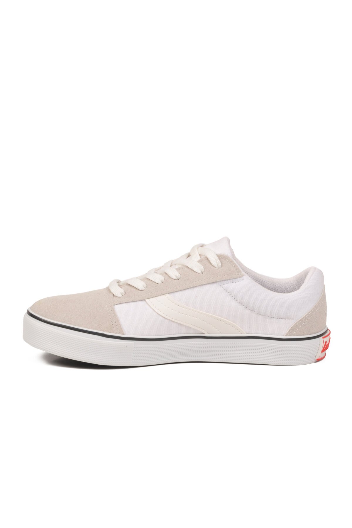 Beyaz Dar Kalıp Erkek Kanvas Hava alabilen Rahat Sneaker Spor Ayakkabı 1002 G