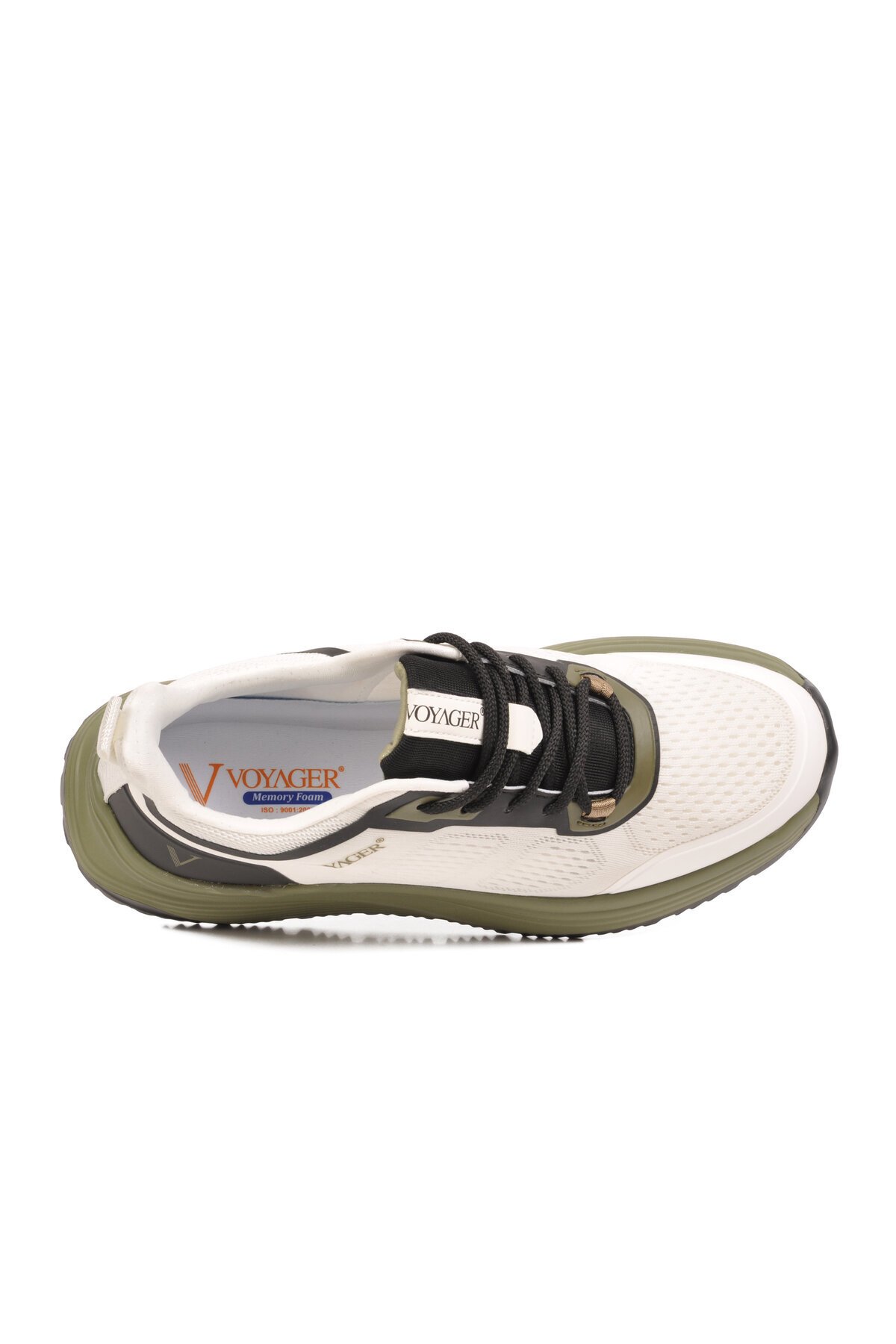Beyaz Memory Foam Erkek Günlük Yürüyüş Ayakkabısı Triko Sneaker E460 M