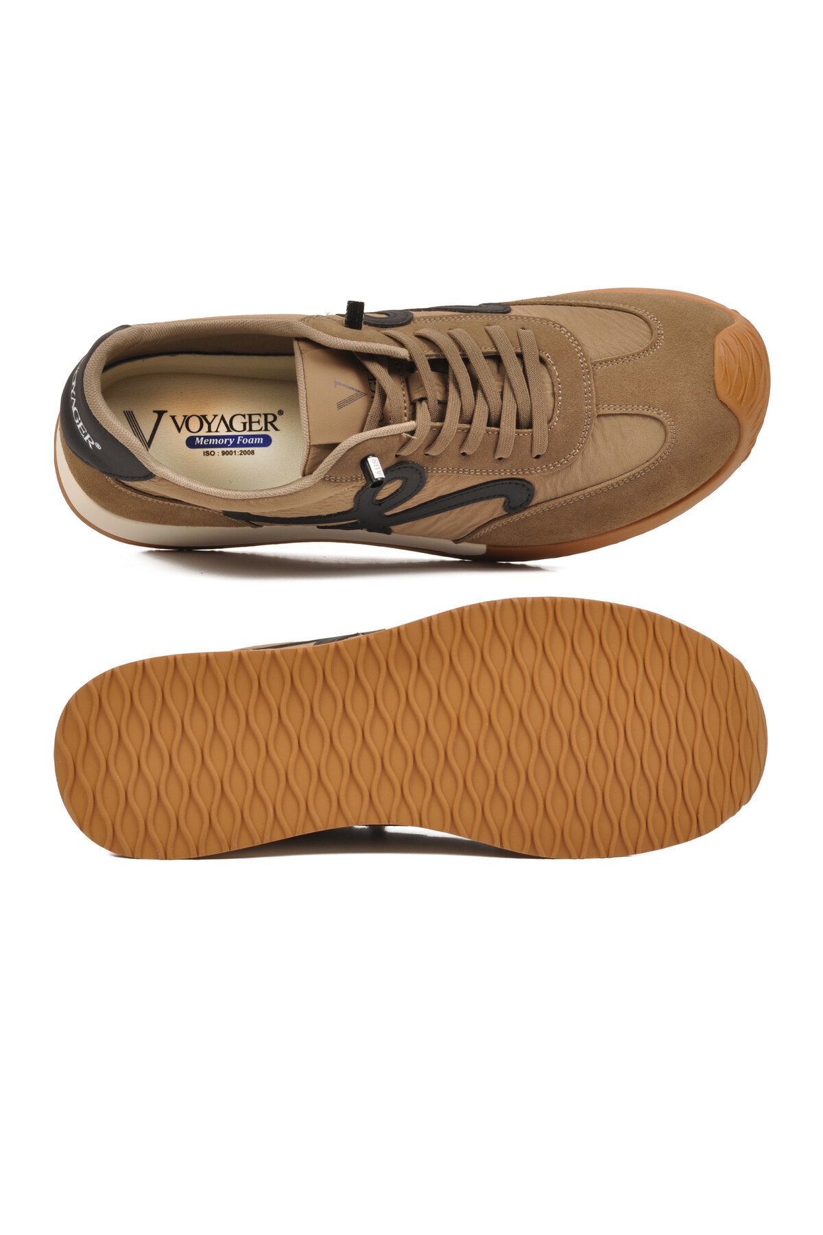 Camel Bağcıklı Hafızalı Tabanlı Retro Stil Erkek Günlük Ayakkabı Sneaker E472 M