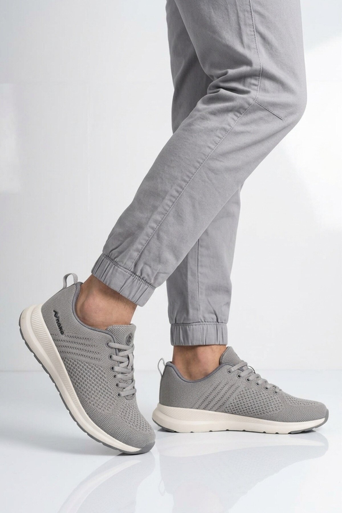 Füme Unisex Günlük Spor Ayakkabı Bağcıklı Anorak Nefes Alan Sneaker Wesley