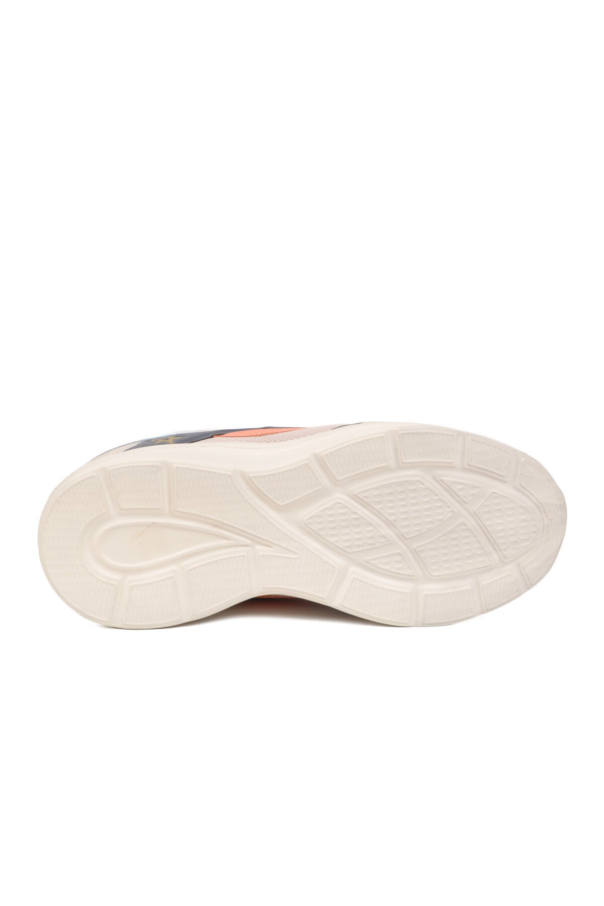 Koyu Gri-Turuncu Fileli Hava Alabilen Bağcıklı Rahat Tabanlı Unisex Yürüyüş ve Spor Ayakkabı Sneaker 26106 G