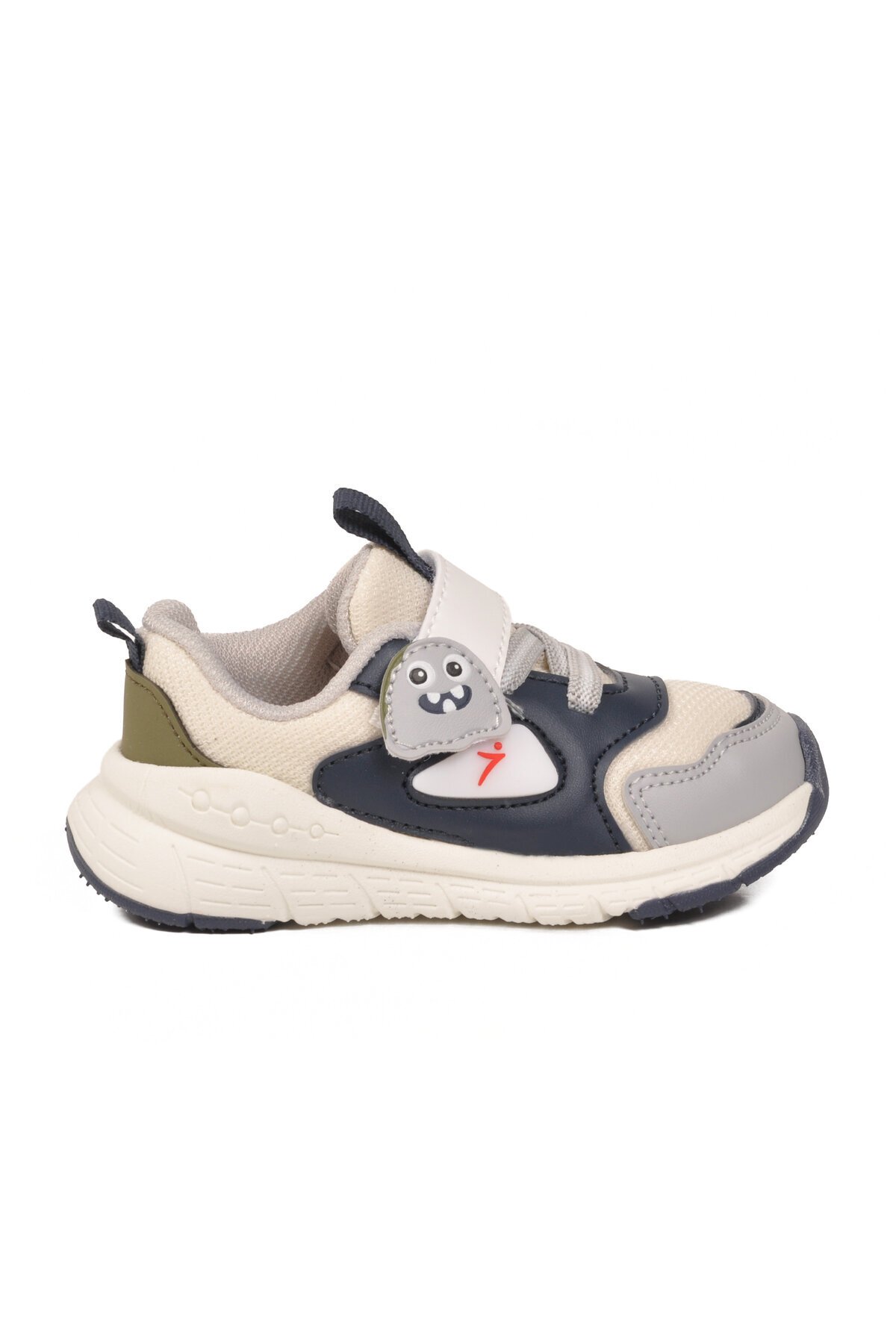 Lacivert Fileli Cırtlı Anatomik Desenli Bebek İlk Adım ve Spor Ayakkabı Sneaker Dorian İA