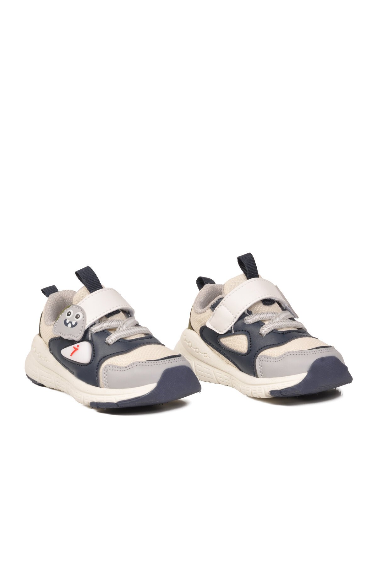 Lacivert Fileli Cırtlı Anatomik Desenli Bebek İlk Adım ve Spor Ayakkabı Sneaker Dorian İA