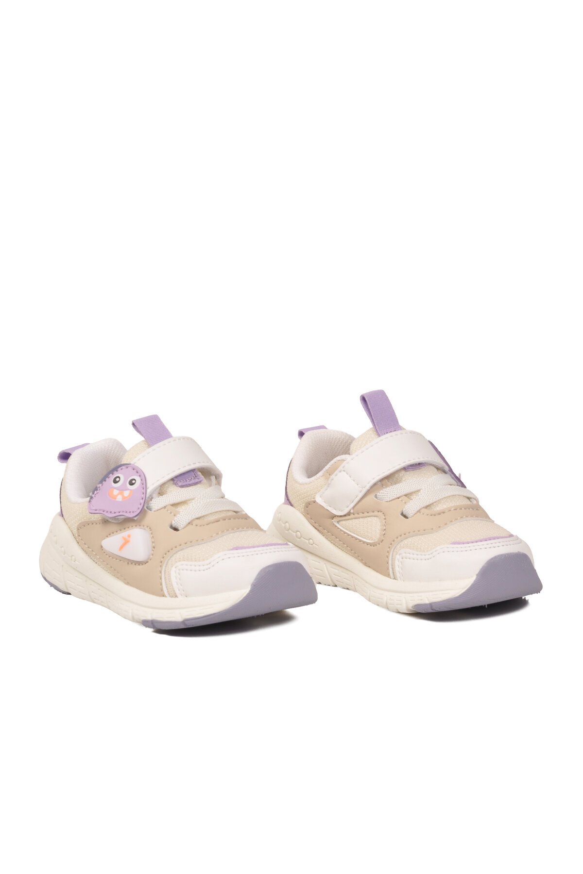 Lila Fileli Cırtlı Anatomik Desenli Bebek İlk Adım ve Spor Ayakkabı Sneaker Dorian İA
