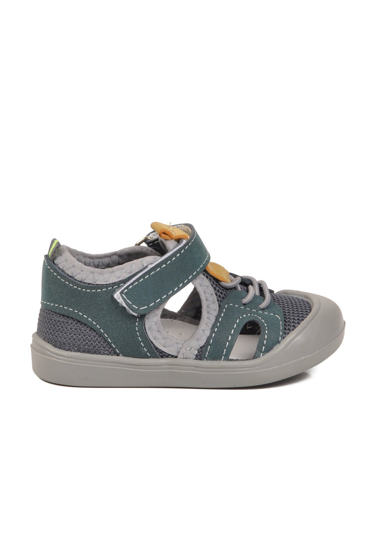 Mavi-Hardal-Sarı Ortopedik Bebek Sandalet 26A77 B
