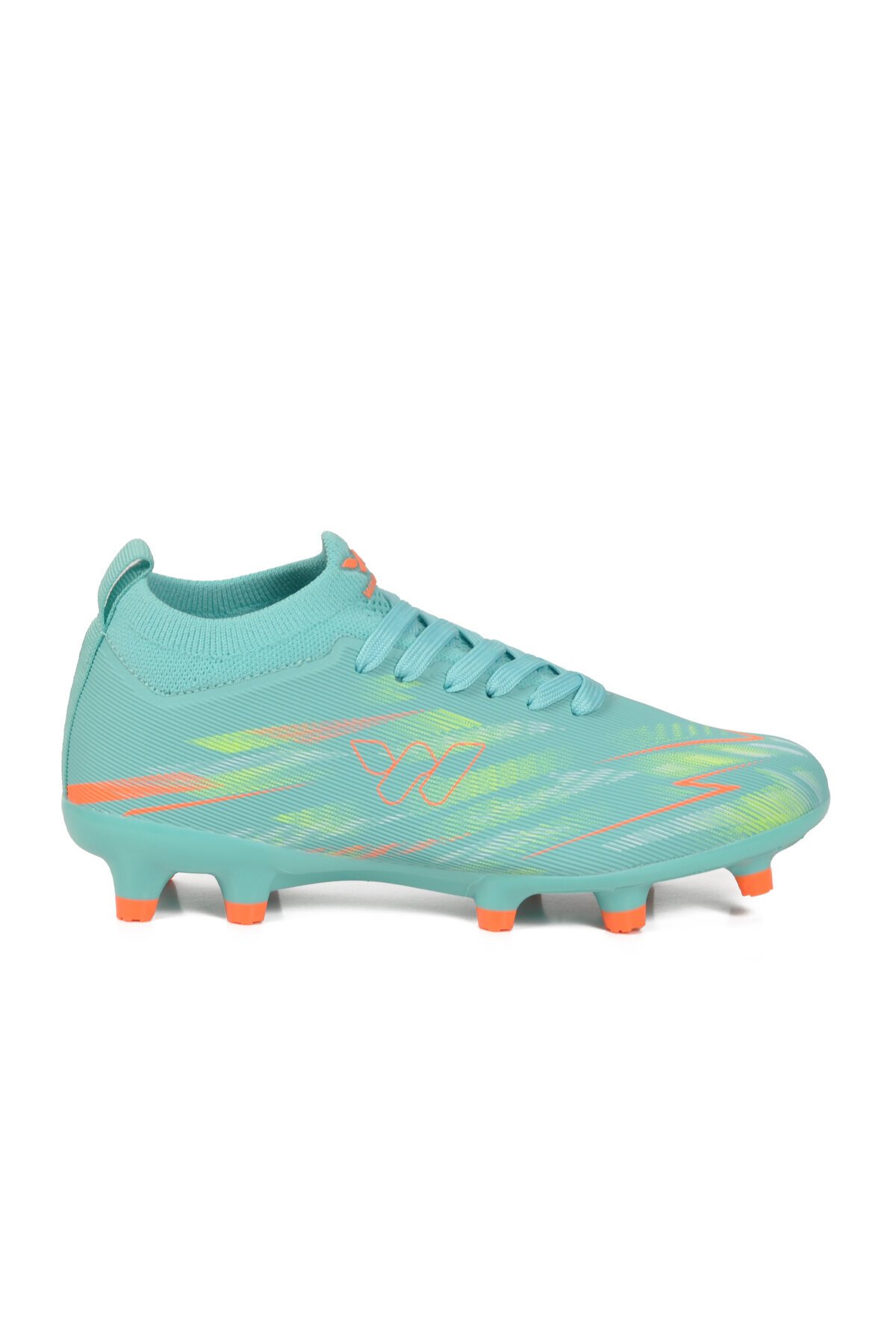 Mint Çoraplı Bağcıklı Unisex Çocuk Futbol Ayakkabısı Krampon Strike F