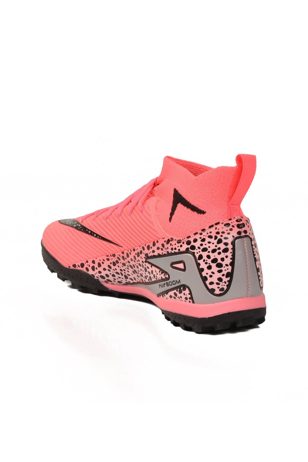 Pembe-Siyah Bilekten Sarmalı Unisex Halı Saha Futbol Ayakkabısı 610 Süperfly G