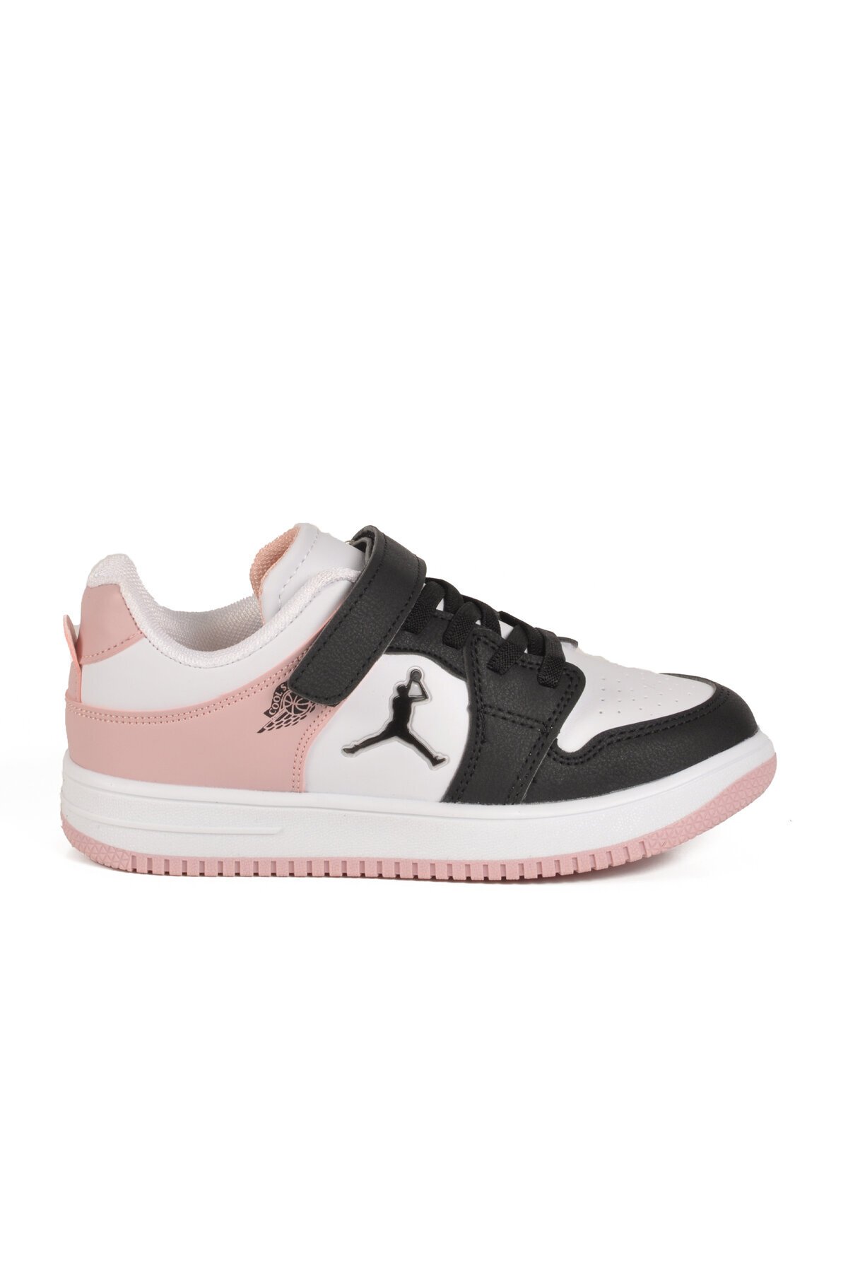 Pudra Çocuk Cırt Cırtlı Basketbol Sneaker Spor Ayakkabı