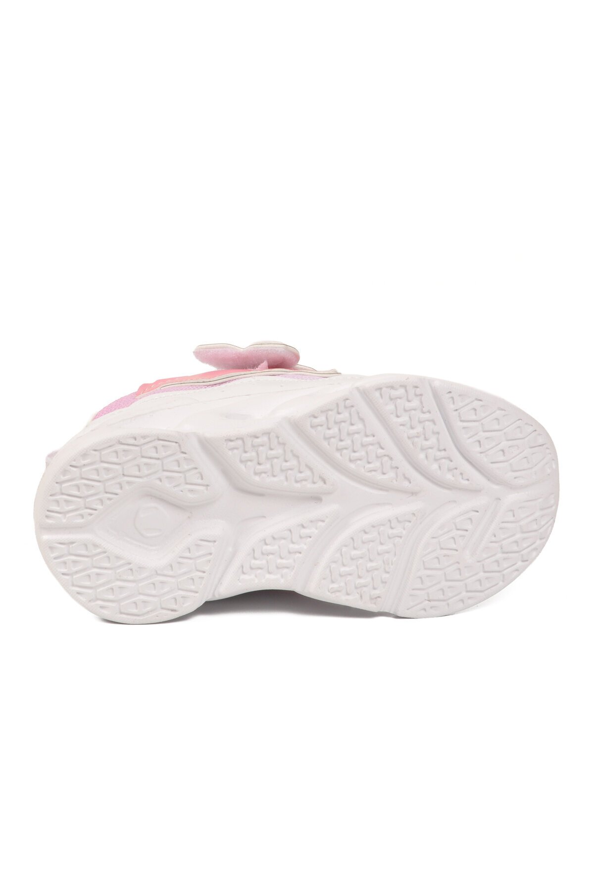 Pudra Anatomik Cırtlı Işıklı Desenli Bebek İlk Adım ve Spor Ayakkabı Sneaker Aida B