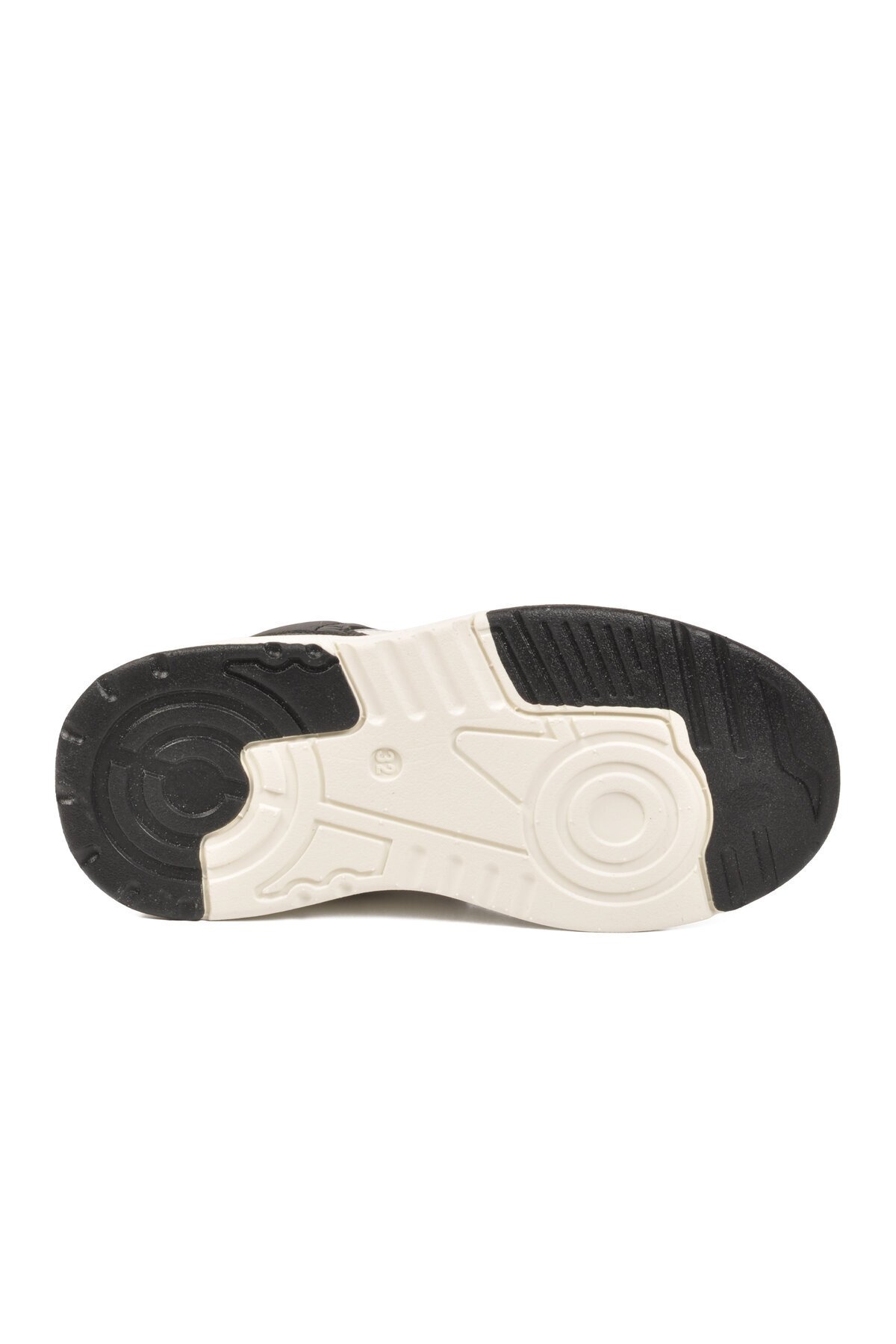 Siyah-Beyaz Fileli Bağcıklı Erkek Çocuk Spor Ayakkabı Sneaker Jacop