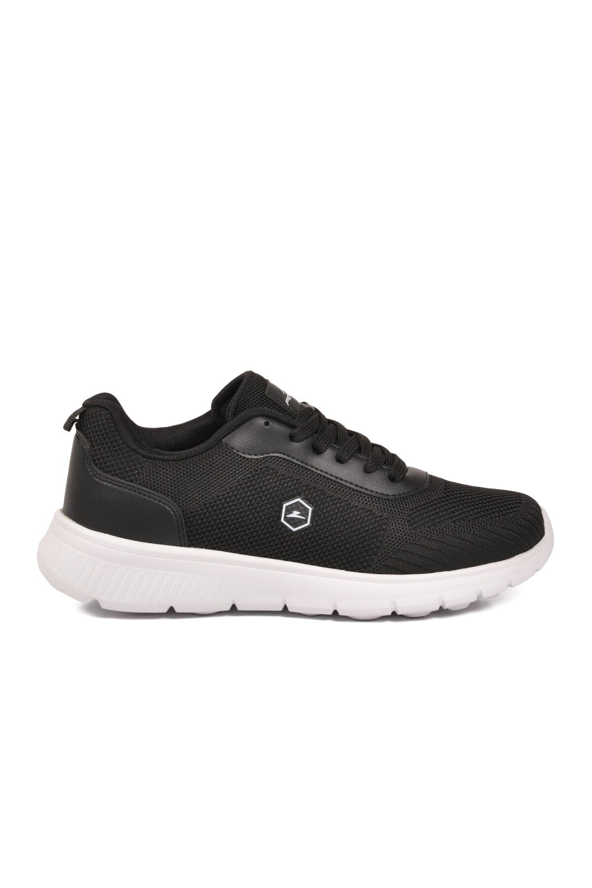 Erkek Siyah-Beyaz Günlük Spor Ayakkabı Hafif Rahat Tabanlı Bağcıklı Sneaker 26108