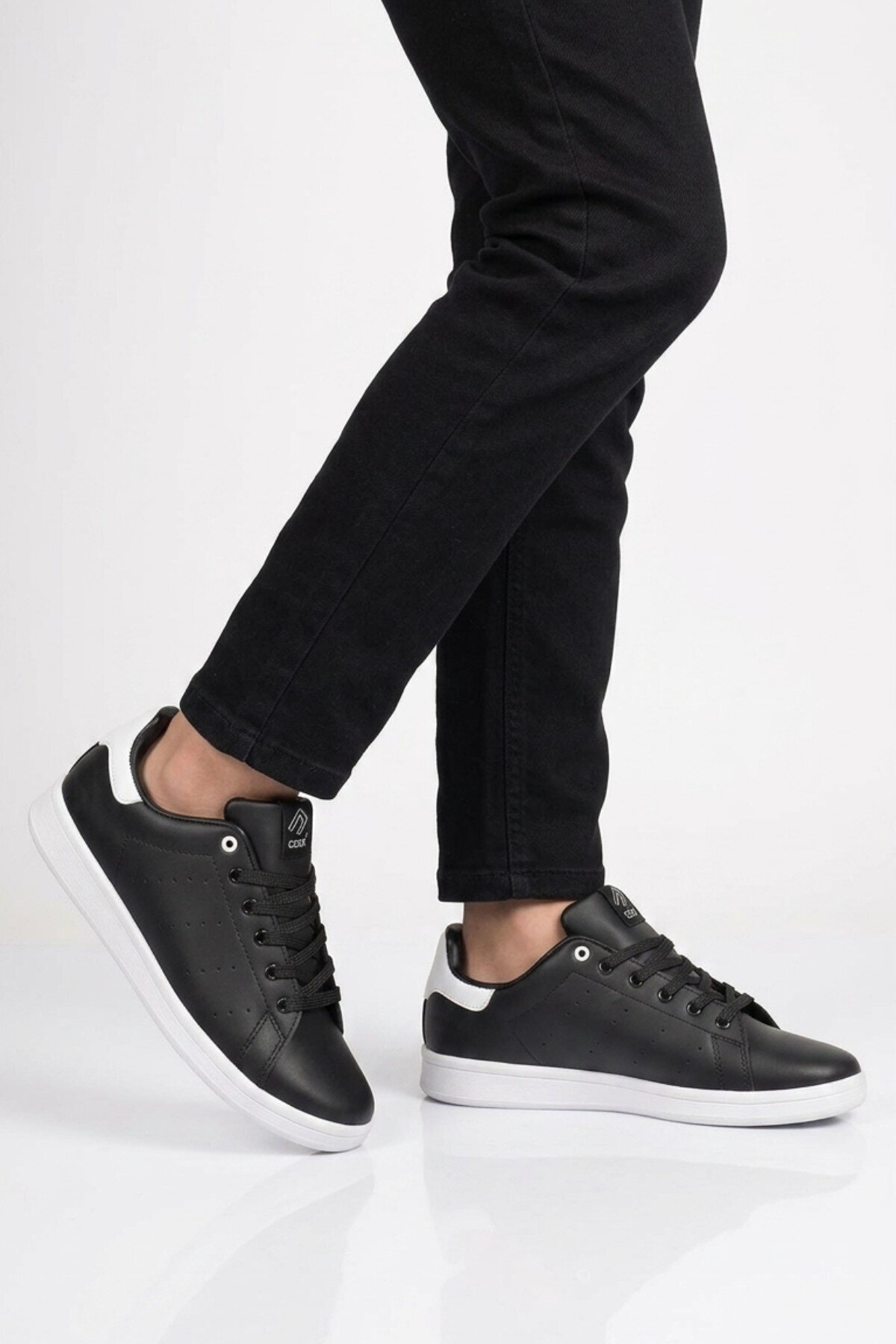 Siyah-Beyaz Unisex Rahat Casual Günlük Sneaker Spor Ayakkabı Ursula G