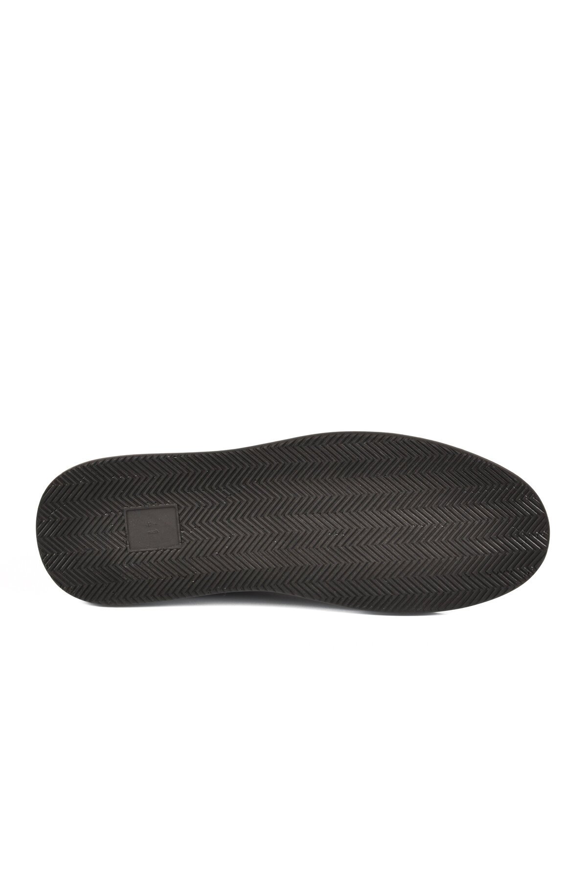 Erkek Siyah Hakiki Deri Comfort Rahat Taban Günlük Ayakkabı Sneaker 4190 M