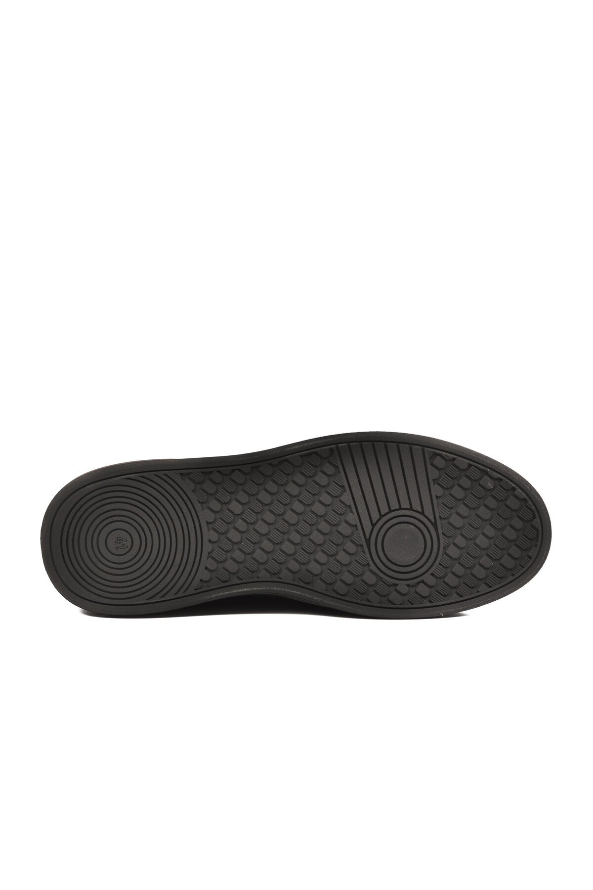 Erkek Siyah Hakiki Deri Erkek Slip-On Günlük Ayakkabı Sneaker 6961