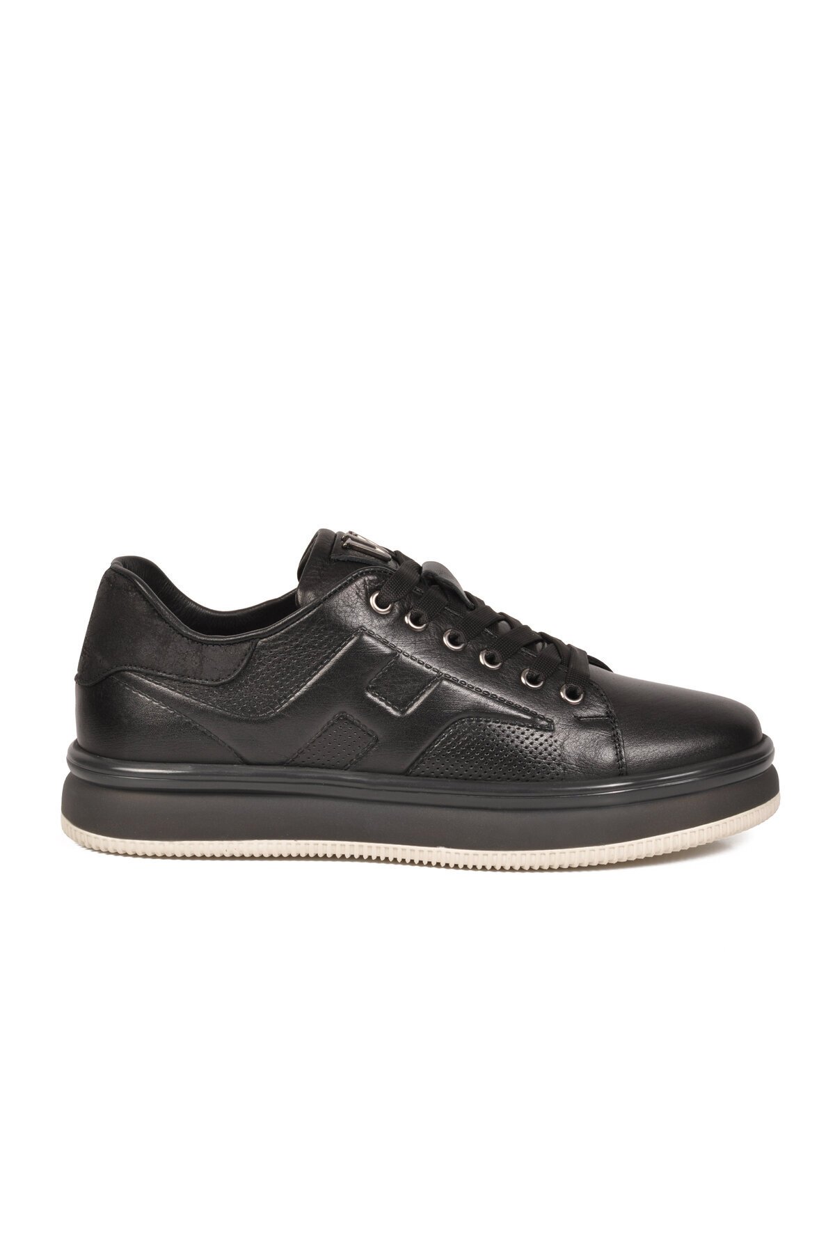 Siyah Memory Taban Premium Casual Ayakkabı Hakiki Deri Erkek Günlük Sneaker M030 M