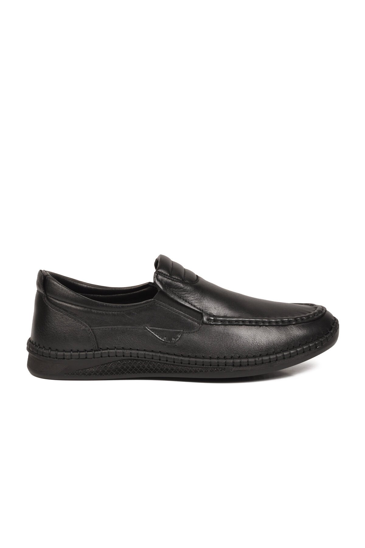 Siyah Erkek Smart Casual Ayakkabı Hakiki Deri Hafızalı Rahat Taban Şık Loafer M741 M