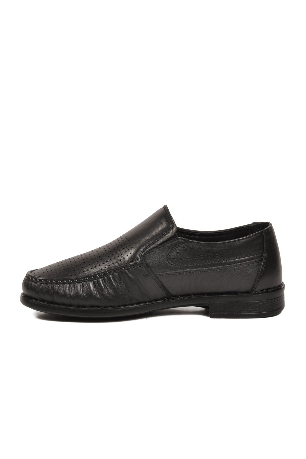 Erkek Hakiki Deri Klasik Mokasen Loafer Ayakkabı Siyah Sensitive 3607-1 M
