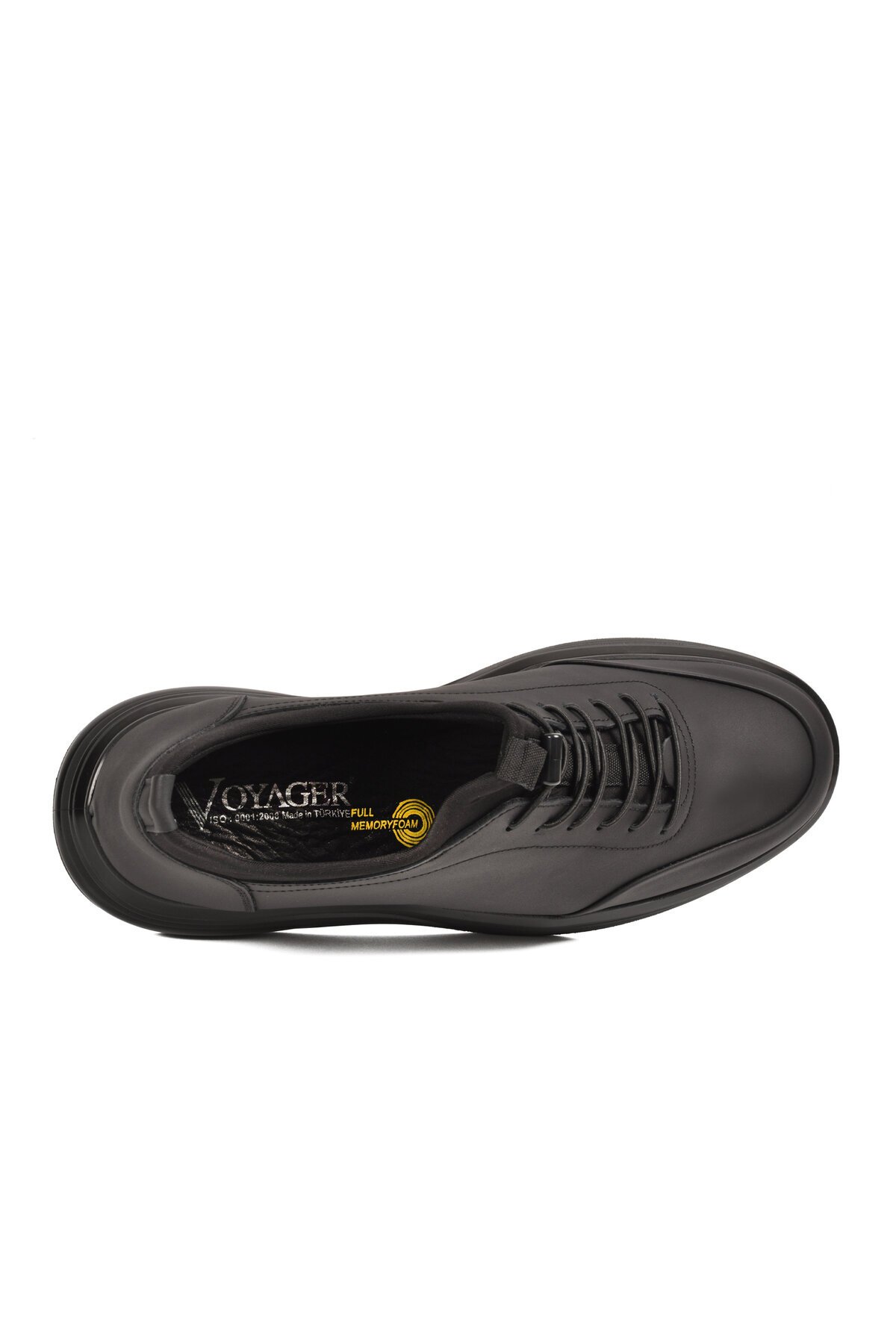 Siyah Mat Nubuk Erkek Günlük Ayakkabı Memory Tabanlı Casual Sneaker 6630-1 M