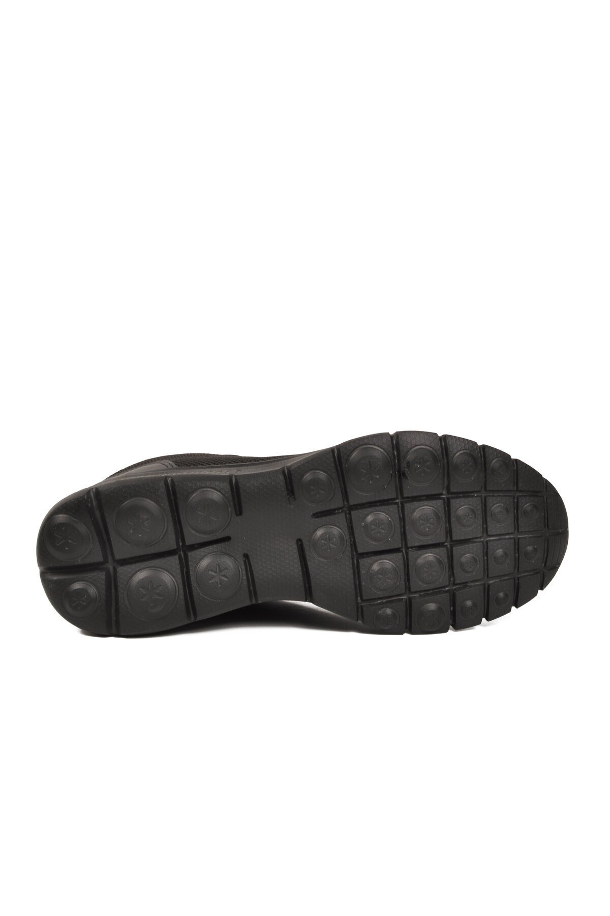 Erkek Siyah-Siyah Günlük Spor Ayakkabı Hafif Rahat Tabanlı Bağcıklı Sneaker 26108