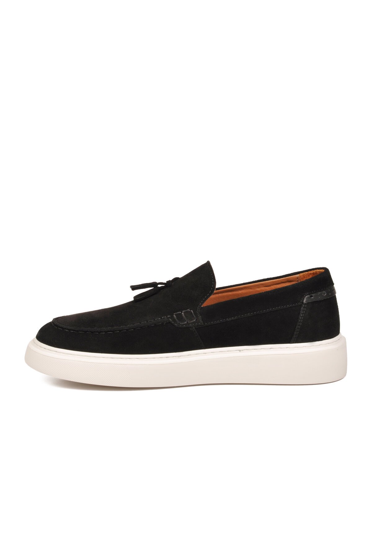 Erkek Siyah Süet Hakiki Deri Rahat Konfor Tabanlı Makosen Şık Smart Casual Ayakkabı Loafer  6795 M