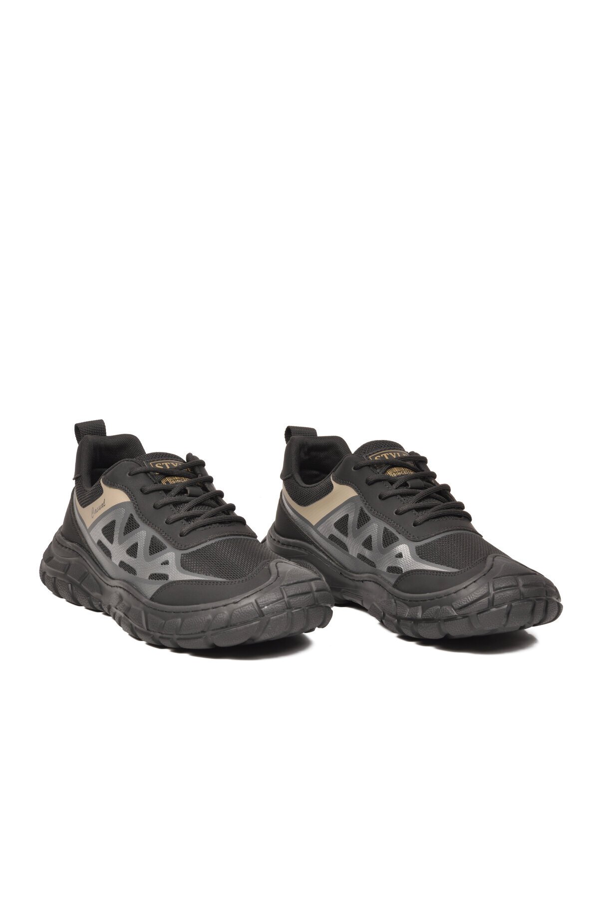 Erkek Siyah Nefes Alabilen Outdoor Trekking Stil Spor Ayakkabı E097 M