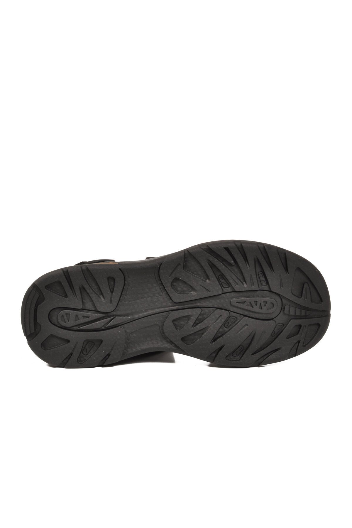 Erkek Siyah Kapalı Burun Cırtlı Günlük Yürüyüş Outdoor Sandalet E337 M