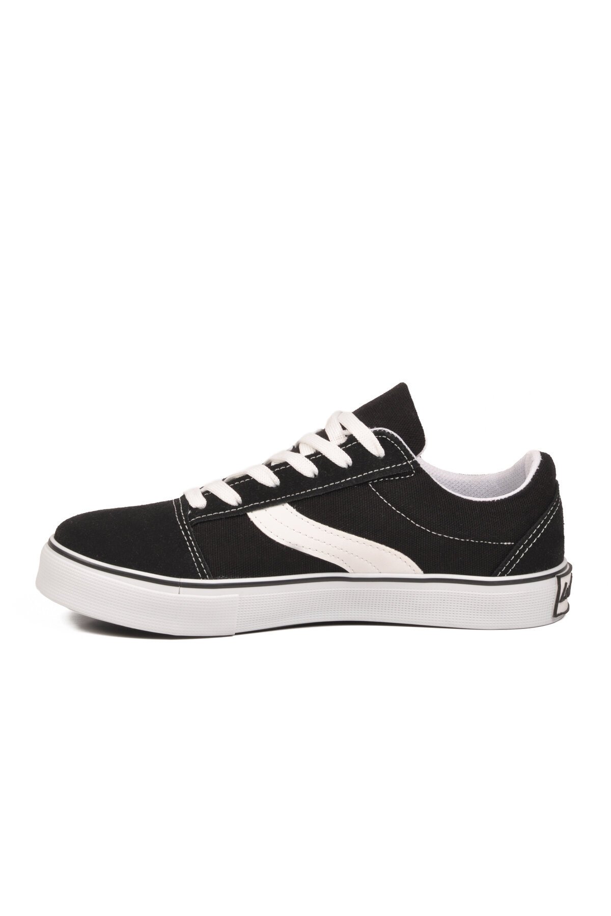Siyah Dar Kalıp Erkek Kanvas Hava alabilen Rahat Sneaker Spor Ayakkabı 1002 G