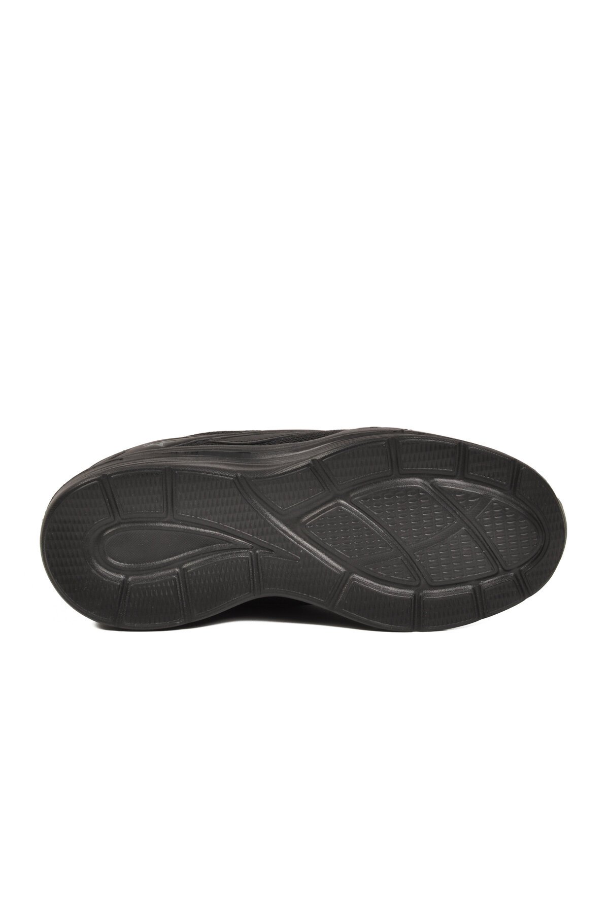 Siyah Fileli Hava Alabilen Bağcıklı Rahat Tabanlı Unisex Yürüyüş ve Spor Ayakkabı Sneaker 26106 G