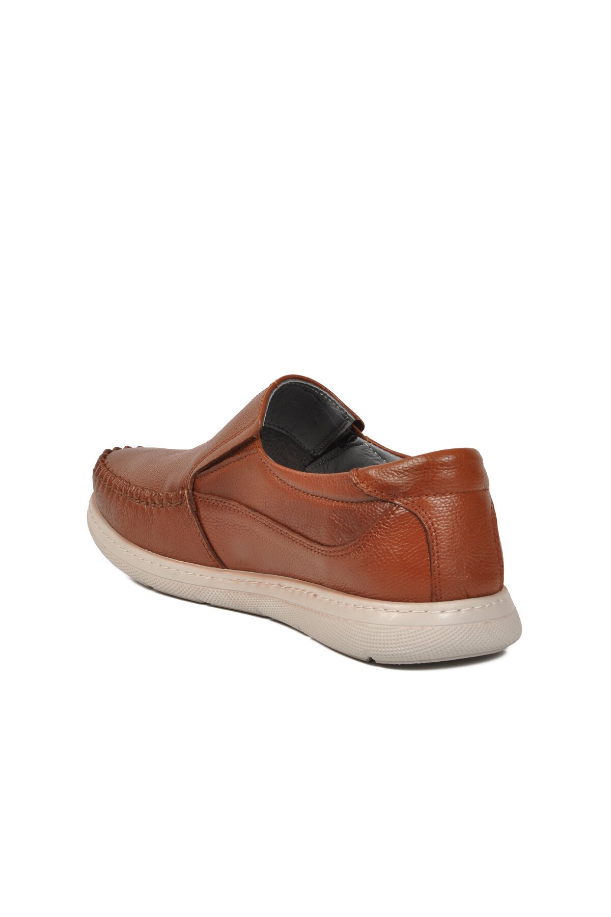 Taba Hakiki Deri Yan Lastikli Erkek Günlük Ayakkabı Loafer 125 M