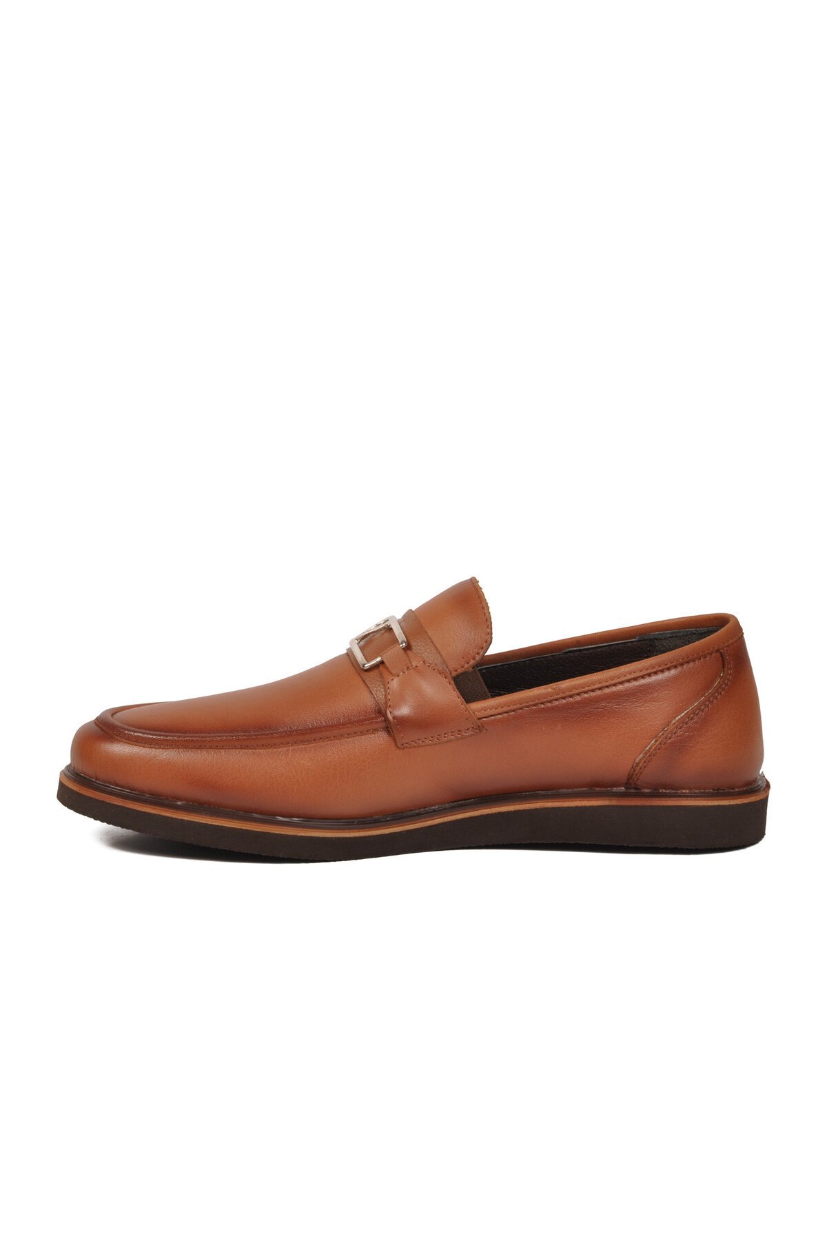 Erkek Taba Hakiki Deri Klasik Loafer Smart Casual Ayakkabı 5768 M